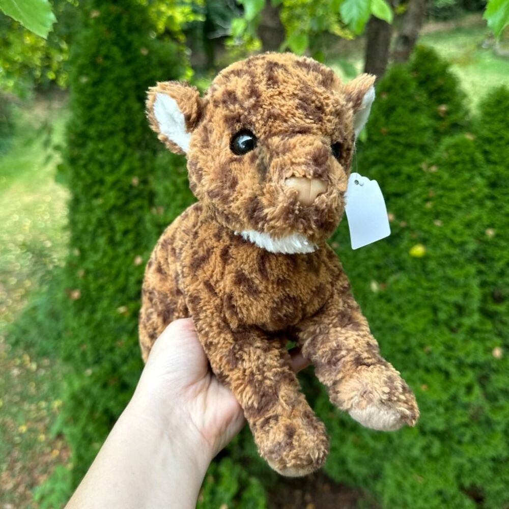 Douglas Cuddle Toy Lottie Leopard 12” #4645 Realistic Golden Brown Spotted Plush